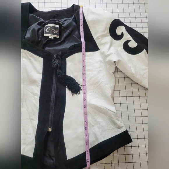 Global Identity G3 Black & White Western Leather Jacket